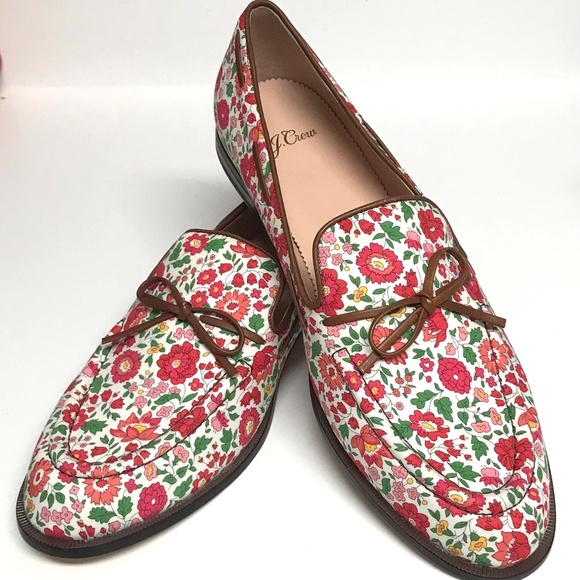 NEW in Box J Crew ACADEMY LOAFER in LIBERTY of London FLORAL - Picture 1 of 11
